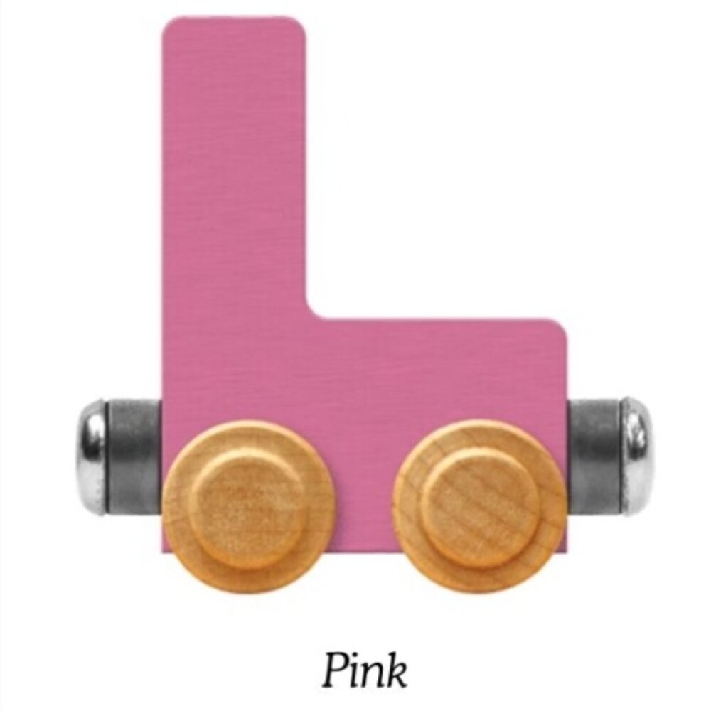 NWT NameTrains Pastel Letter "L" (Pink)